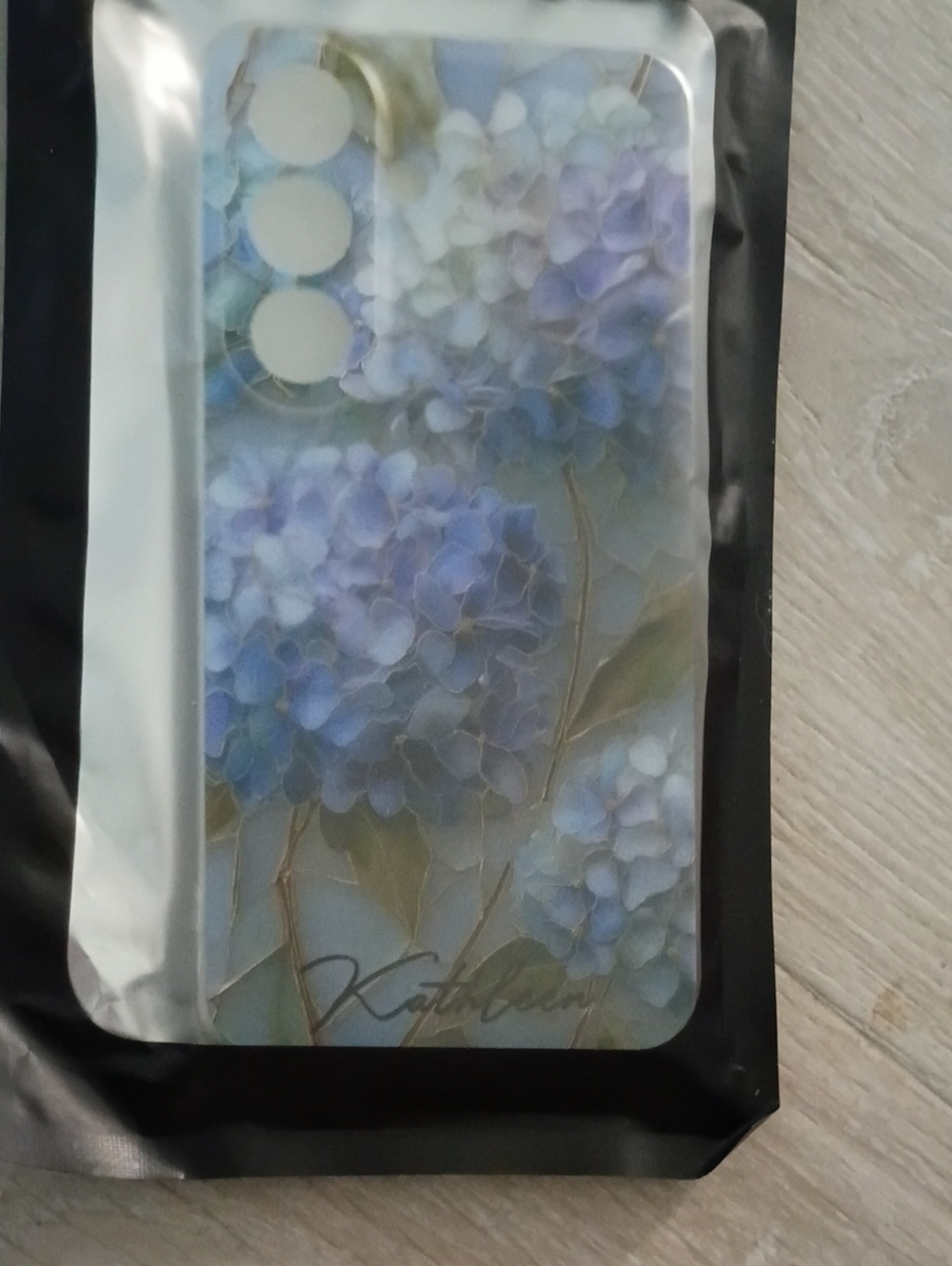 Floral Blue Hydrangea Phone Case - Blue